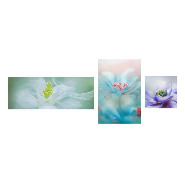 Stampa su tela 3 parti - delicate flowers - Collage 3