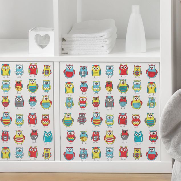 Decorazioni camera neonato Pattern per bambini con vari gufi