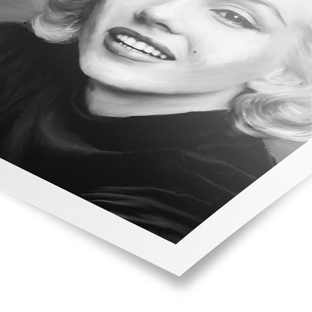 Quadro grigio Marilyn in privato