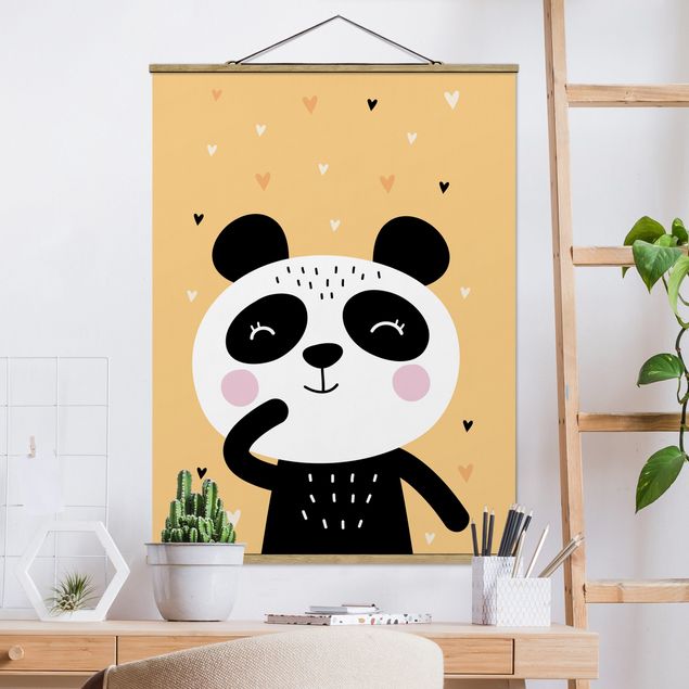 Decorazioni camera bambini Il panda più felice