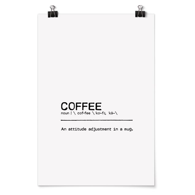 Quadri Definizione Caffè Atteggiamento