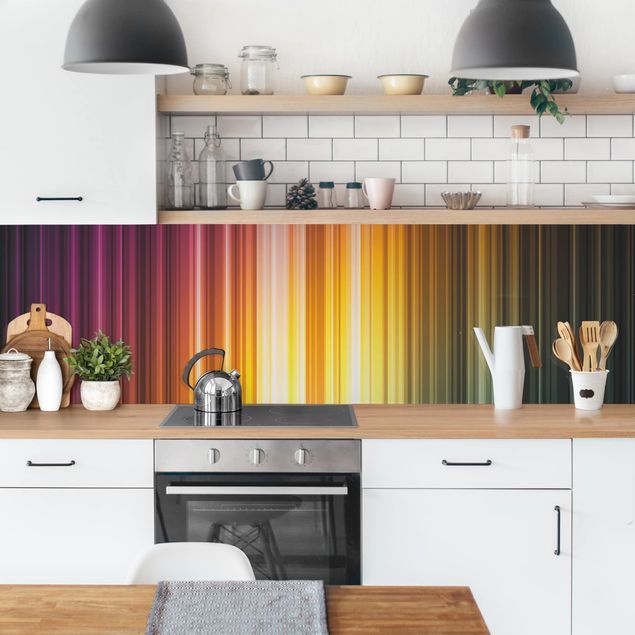 Rivestimenti per cucina astratti Luce arcobaleno