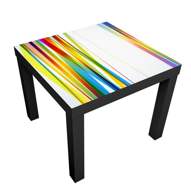 Pellicole adesive per mobili lack tavolino IKEA Strisce arcobaleno