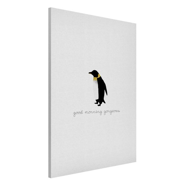 Lavagne magnetiche con frasi Citazione Pinguino Buongiorno Splendido