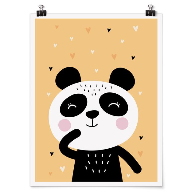 Quadro animali Il panda più felice