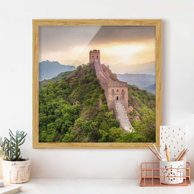 Quadri con paesaggio La muraglia infinita della Cina