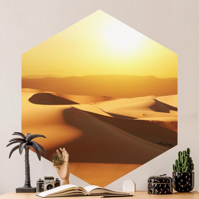 Carte da parati con dune Il deserto dell'Arabia Saudita