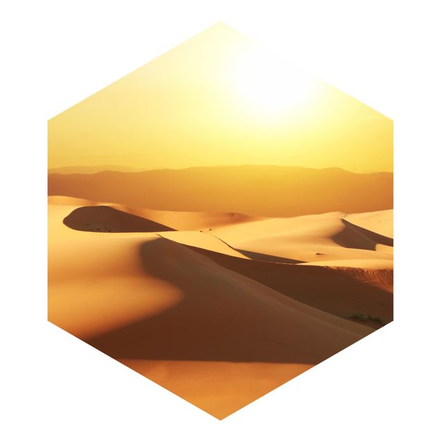 Fotomurale esagonale autoadesivo Il deserto dell'Arabia Saudita