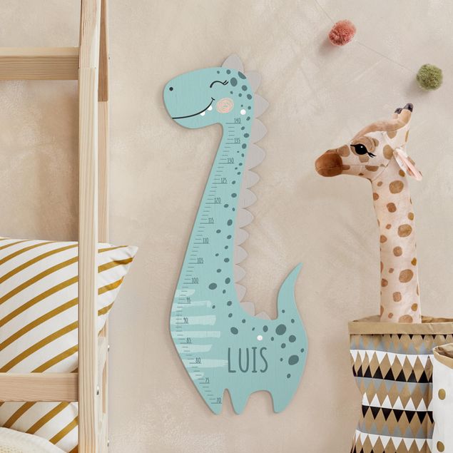 Accessori casa Dinosauro pastello per bambino con nome personalizzato