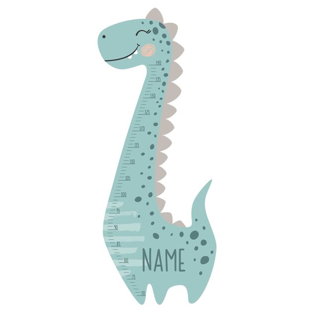 Adesivi da parete Dinosauro pastello per bambino con nome personalizzato