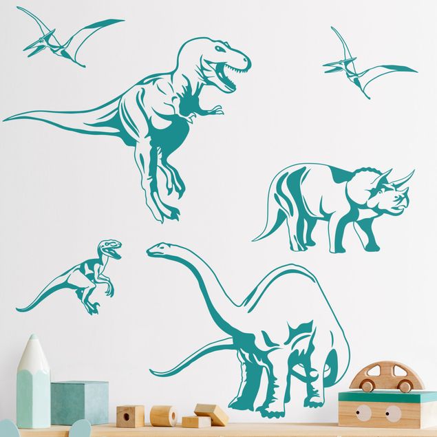 Adesivo murale - Dino Set