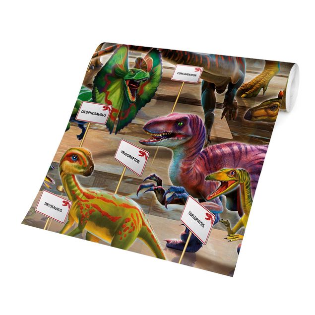 Carte da parati animali Dinosauri nel Museo di Storia Naturale