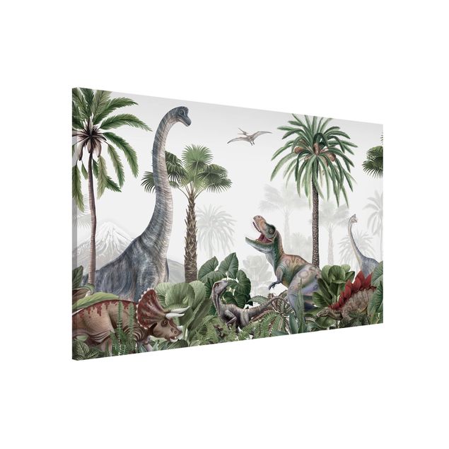 Decorazioni camera neonato Dinosauri giganti nella giungla
