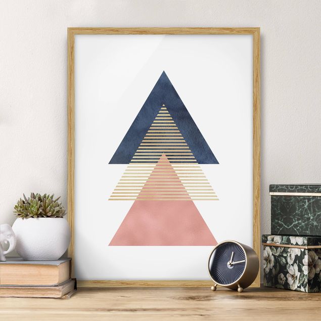 Quadro moderno Tre triangoli