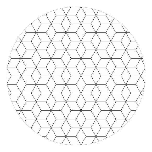 Carta da parati 3d Motivo a cubi e stelle tridimensionali
