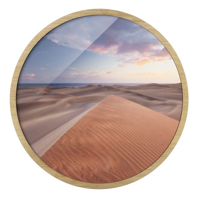 Quadri con cornice con paesaggio Vista sulle dune