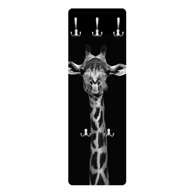 Appendiabiti - Scuro Ritratto della giraffa