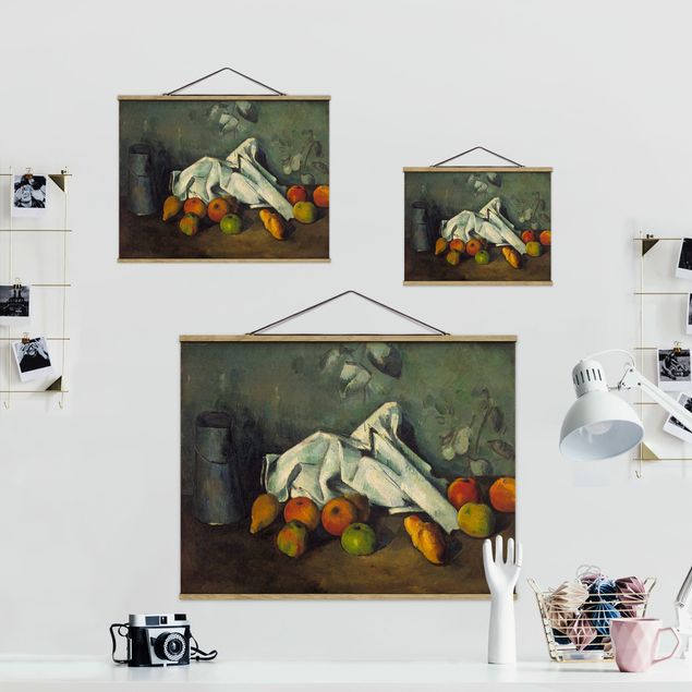 Riproduzione quadri famosi Paul Cézanne - Natura morta con barattolo di latte e mele