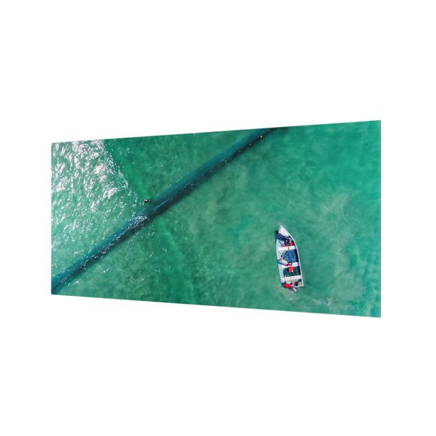 Paraschizzi in vetro - Aerial View - Fishermen