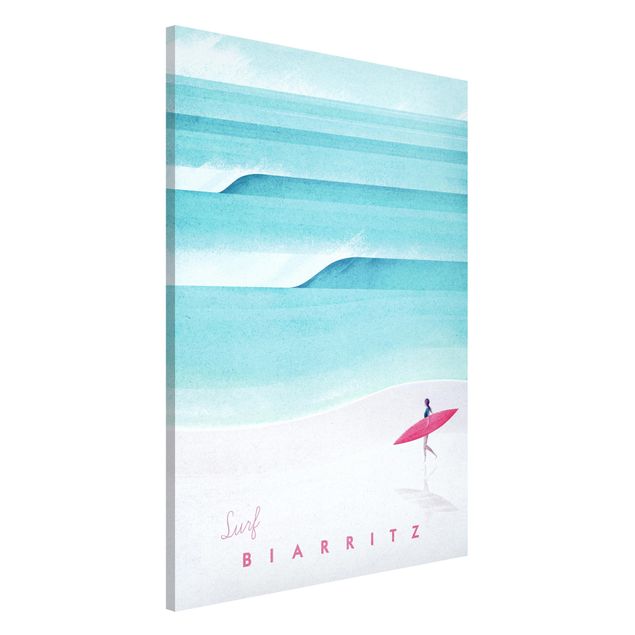 Lavagne magnetiche con spiaggia Poster di viaggio - Biarritz
