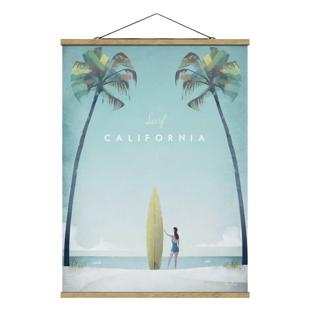 Quadri vintage Poster di viaggio - California