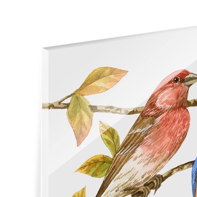Paraschizzi in vetro - Birds And Berries - Bluebird