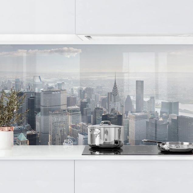 Rivestimenti per cucina con architettura e skylines Upper Manhattan New York City