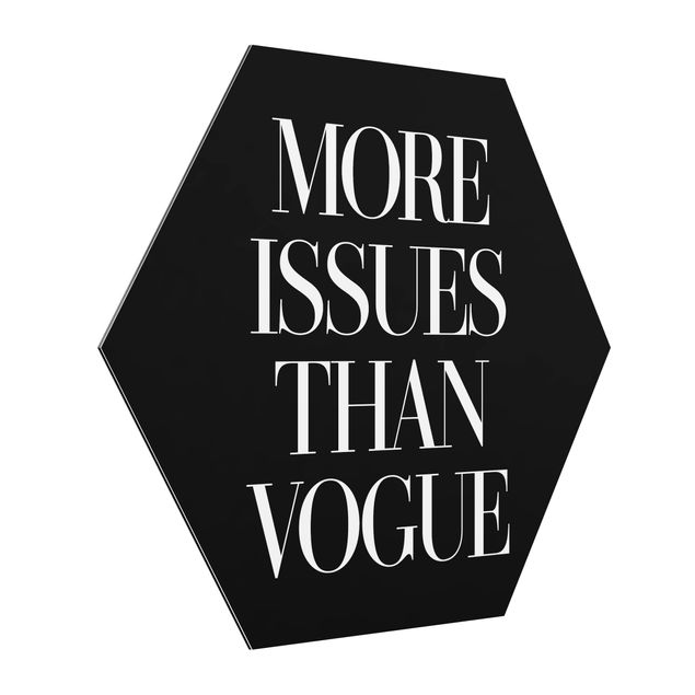 Quadri sfondo nero More Issues Than Vogue