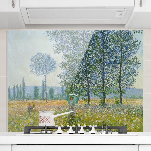 Stampe quadri famosi Claude Monet - Campi in primavera