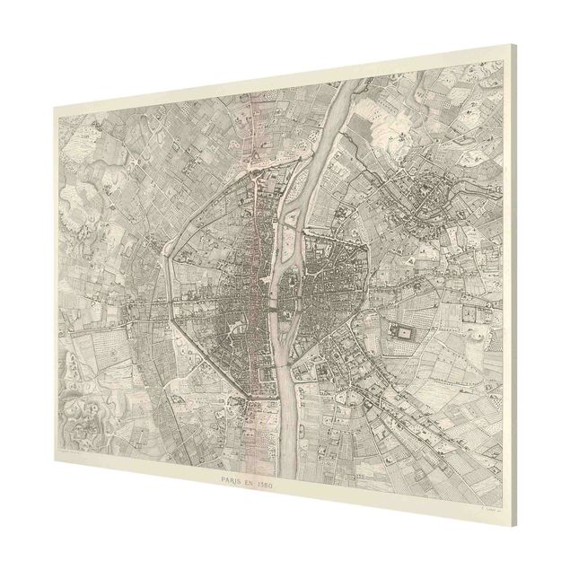 Quadri mappamondo Mappa vintage Paris