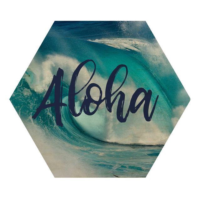 Esagono in legno - Aloha