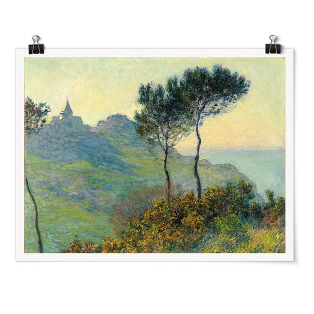 Impressionismo quadri Claude Monet - La chiesa di Varengeville al sole della sera