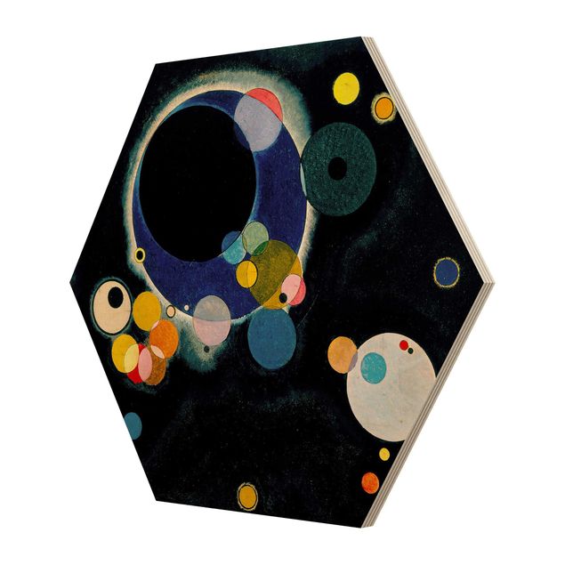 Quadri in legno Wassily Kandinsky - Schizzo di cerchi