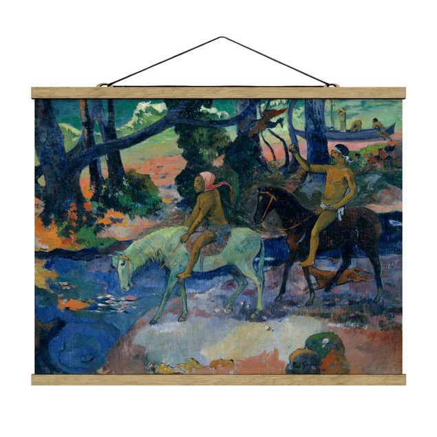 Quadri impressionisti Paul Gauguin - La fuga, il guado