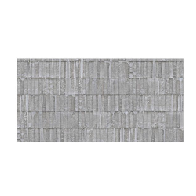 tappeto moderno grigio Carta da parati con effetto mattone