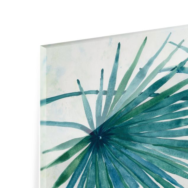 Paraschizzi in vetro - Foglie di palma tropicali Close-Up - Formato orizzontale 3:2
