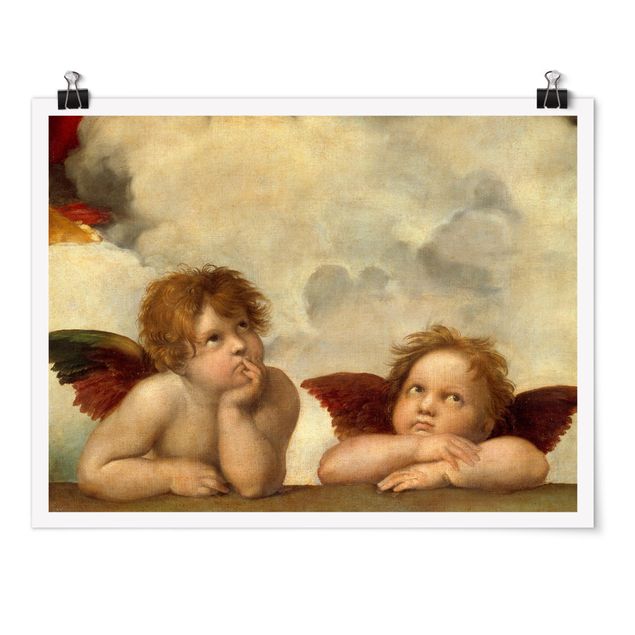 Poster - Raphael - due angeli - Orizzontale 3:4