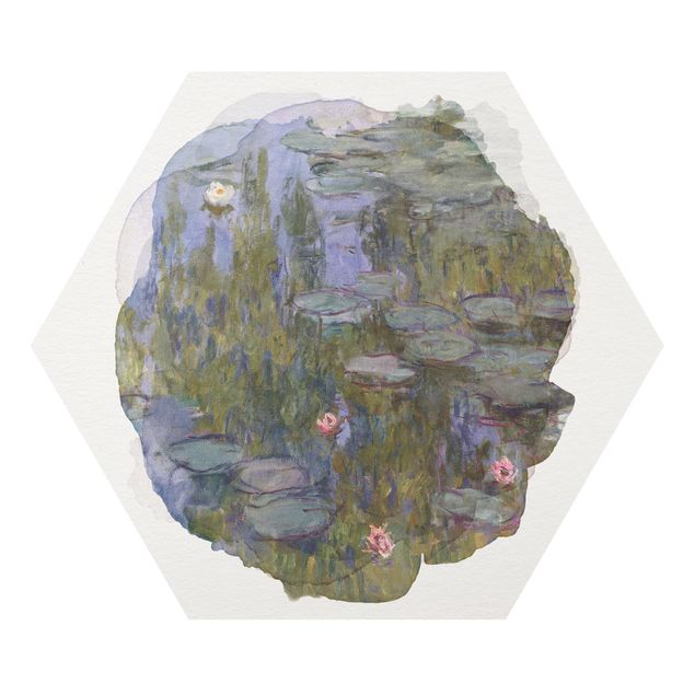 Quadri moderni   Acquerelli - Claude Monet - Ninfee (Nympheas)