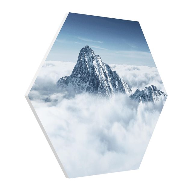 Quadri natura Le Alpi sopra le nuvole