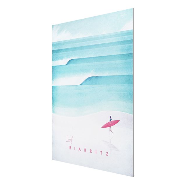 Quadri con spiaggia e mare Poster di viaggio - Biarritz
