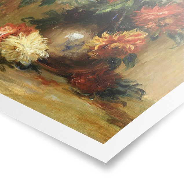 Quadri fiori Auguste Renoir - Natura morta con dalie