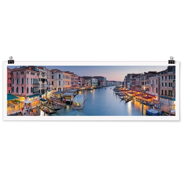 Poster architettura Sera sul Canal Grande a Venezia