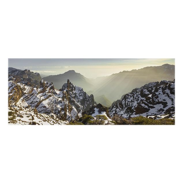 Paraschizzi cucina vetro Montagne a La Palma