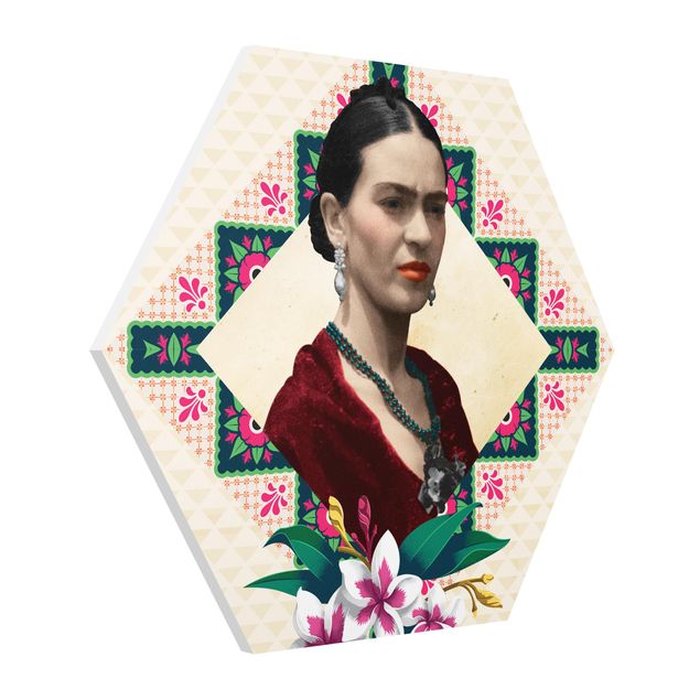Riproduzione quadri famosi Frida Kahlo - Fiori e geometria
