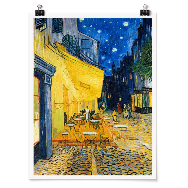 Riproduzioni quadri famosi Vincent van Gogh - Terrazza di un caffè di notte
