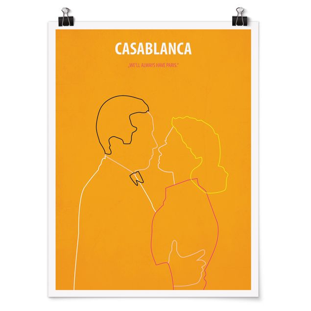 Poster di quadri famosi Locandina film Casablanca