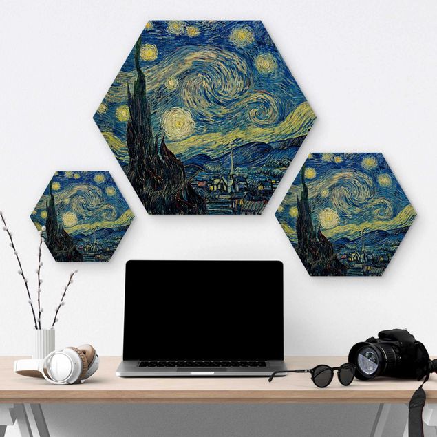Stampe Vincent Van Gogh - La notte stellata