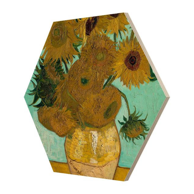 Quadri in legno con fiori Vincent van Gogh - Girasoli