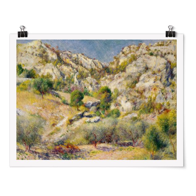 Quadro montagna Auguste Renoir - Roccia all'Estaque