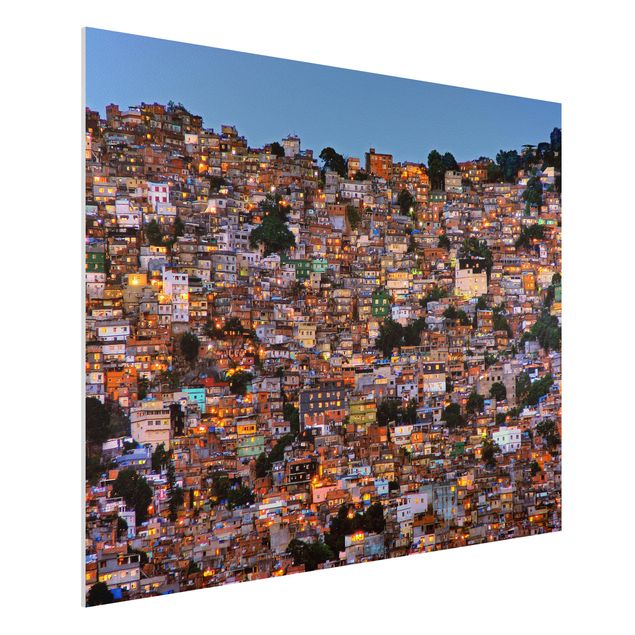 Quadri moderni   Rio De Janeiro Favela tramonto